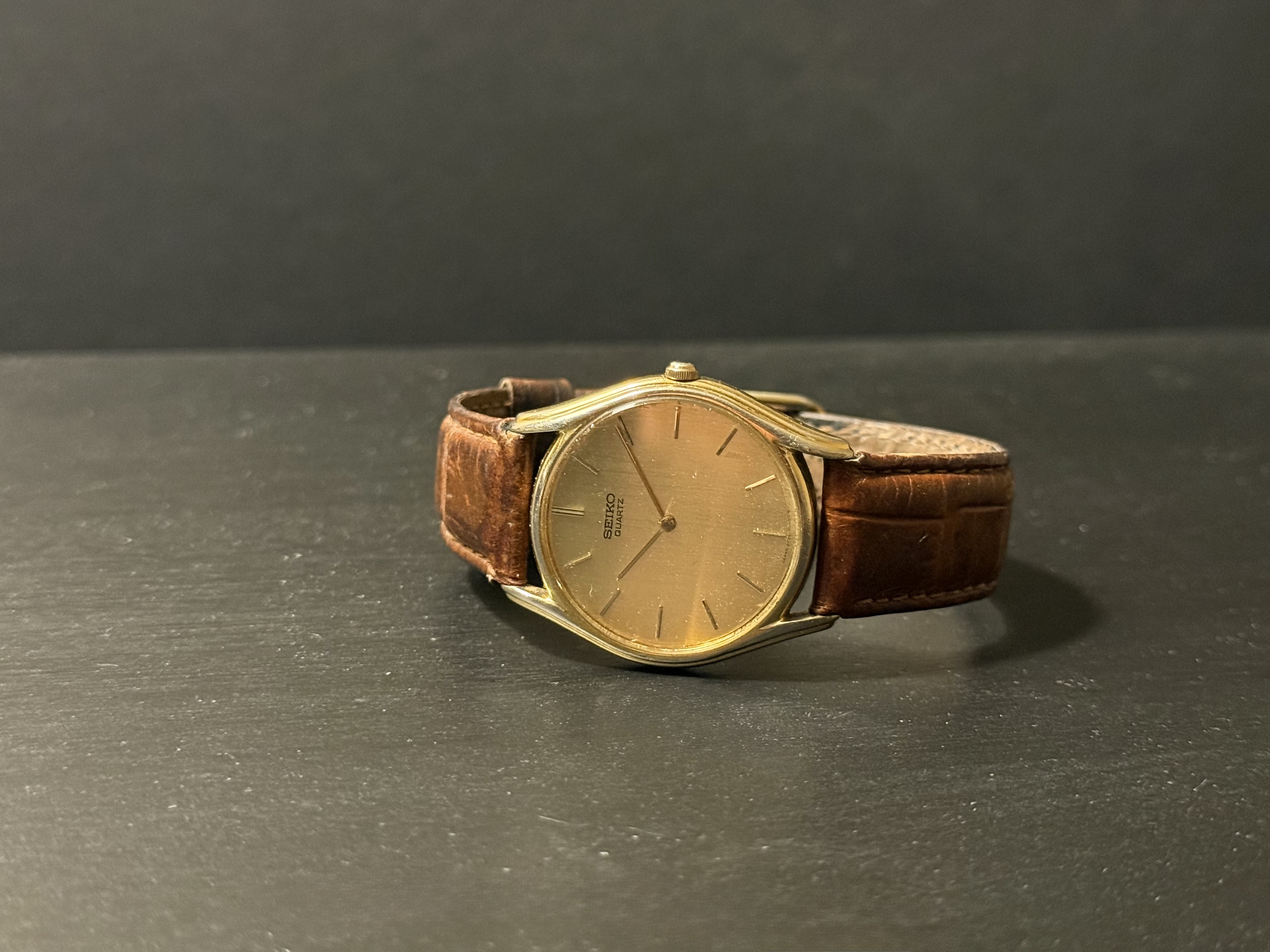 Portrait of a gold-tone Seiko 2620-0039